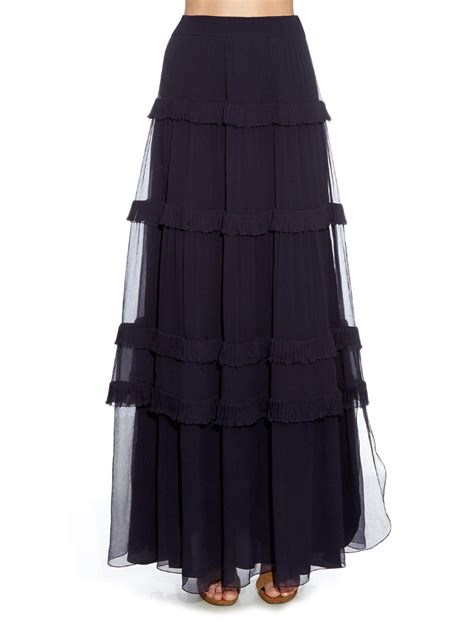 chloe ruffled skirts